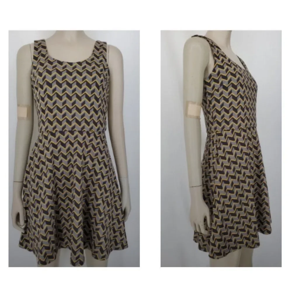 Bar III Geometric Sleeveless Dress